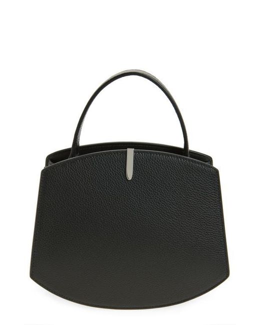 SAVETTE Black Florence 20 Leather Top Handle Bag