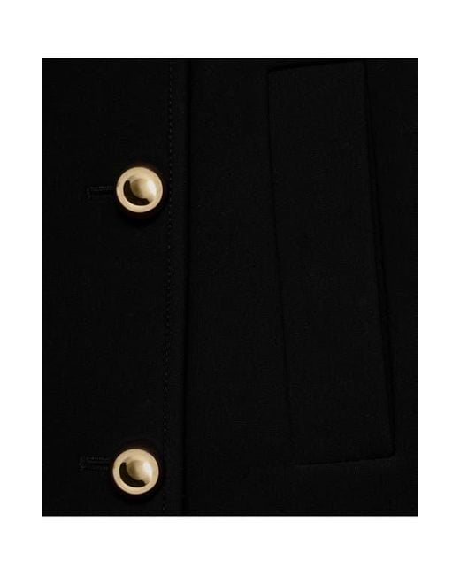 Mango Black Double Breasted Jacket