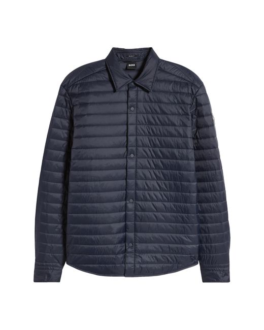 Boss Blue Olson Quilted Jacket for men