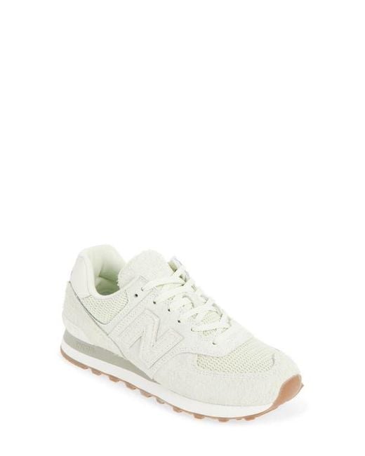 New Balance White 574 Sneaker