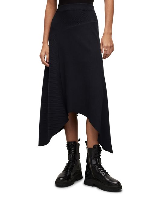 AllSaints Gia Skirt in Black | Lyst