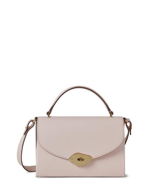 Mulberry Pink Lana High Gloss Leather Top Handle Bag