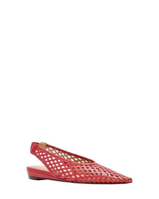Andre Assous Red Brielle Pointed Toe Slingback Flat