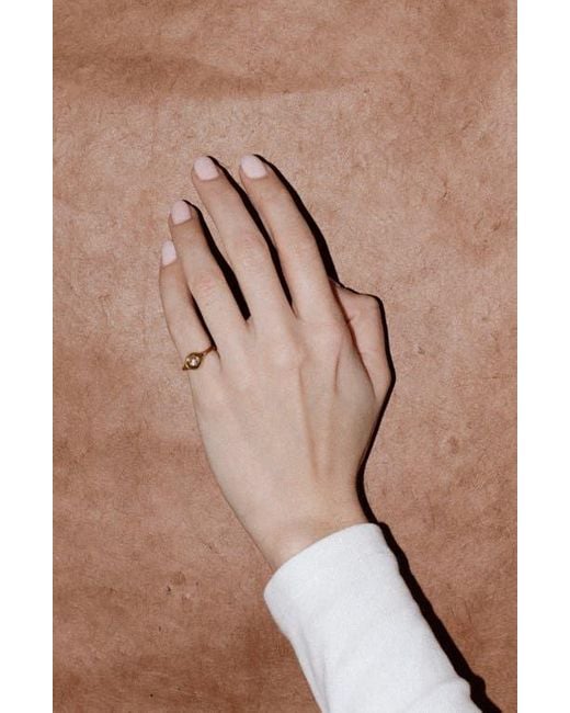 Joiana Jewelry Metallic Stone Pinky Ring