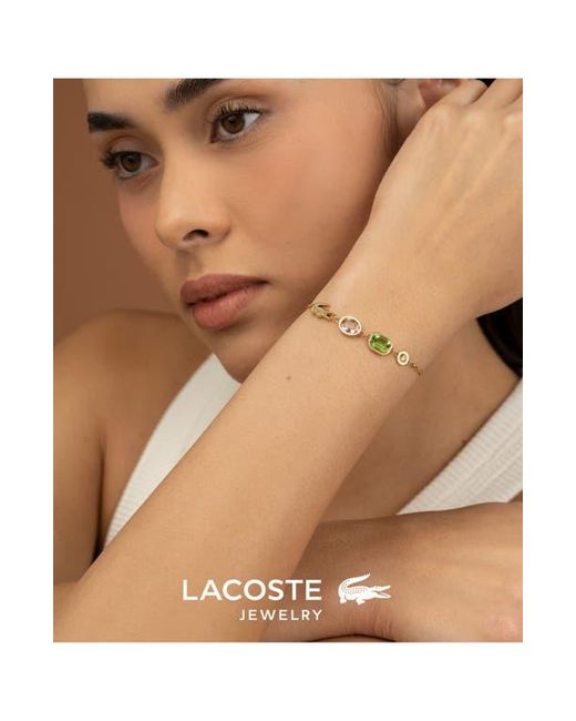 Lacoste White Deva Crystal Line Bracelet