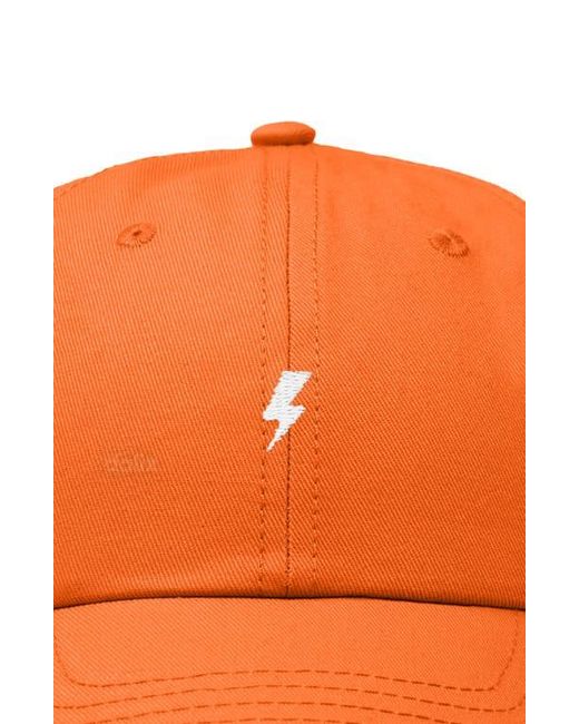 Alix Orange Lil Bolt Dad Cap for men