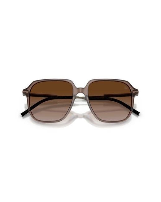 Moncler Brown 54Mm Pilot Sunglasses for men