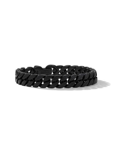 David Yurman Black Curb Chain Bracelet for men