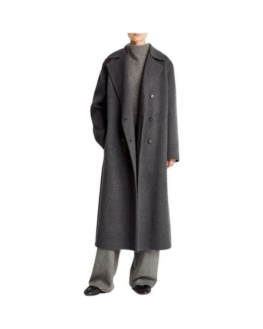 Vince Women's Black Classic Wool Blend Coat