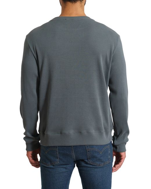 Jared Lang Gray Long Sleeve Cotton Rib T-shirt for men