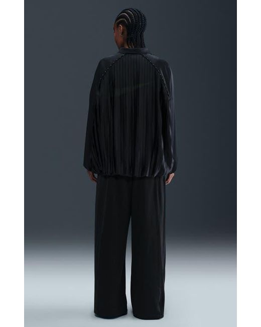 Nike Black Pleated Wide Leg Pants