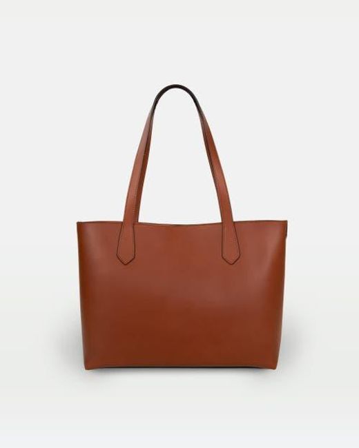 MODHER Brown Elba Structured Tote