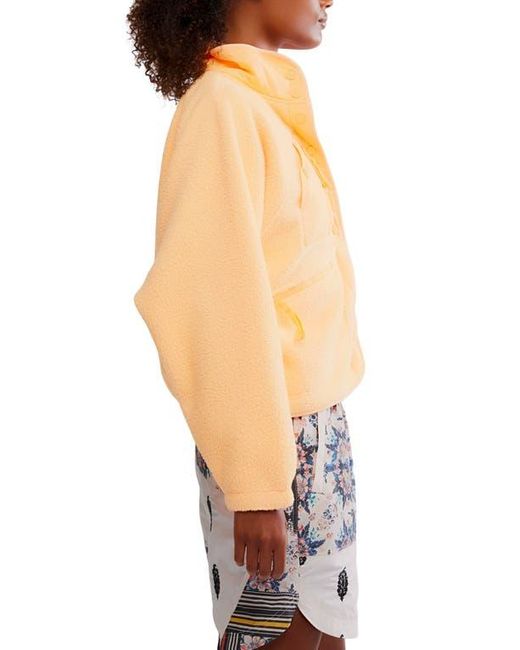 Free People White Fp Movement Hit The Slopes Fleece Jacket
