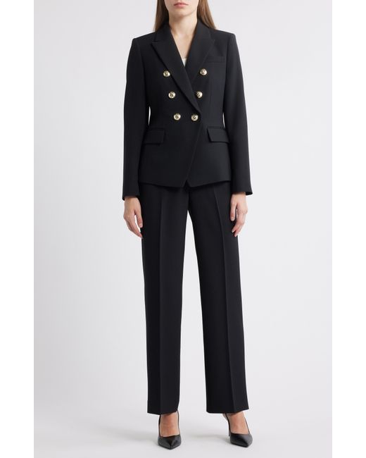 Tahari Black Double Breasted Two-Piece Suit