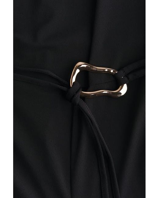 H&M Black Draped Jumpsuit