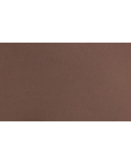 Bardot Brown Neve Cutout Mock Neck Crop Top