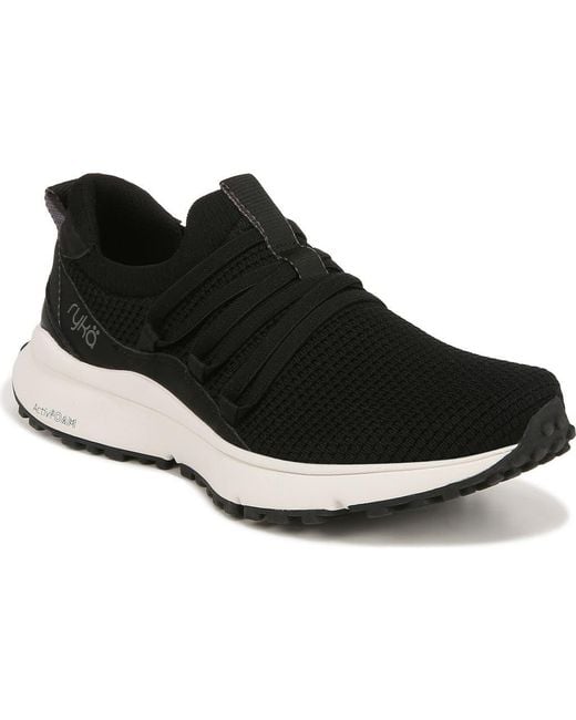 Ryka Black Jumpstart Lace Slip-On Sneaker