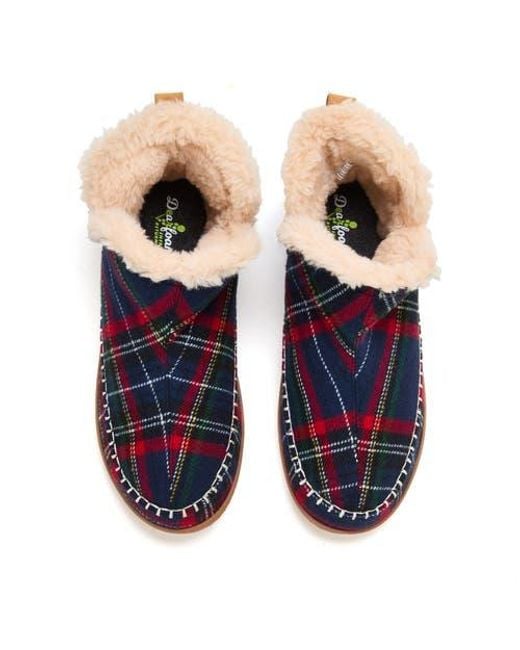 Dearfoams Blue Brixen Bootie Slipper for men