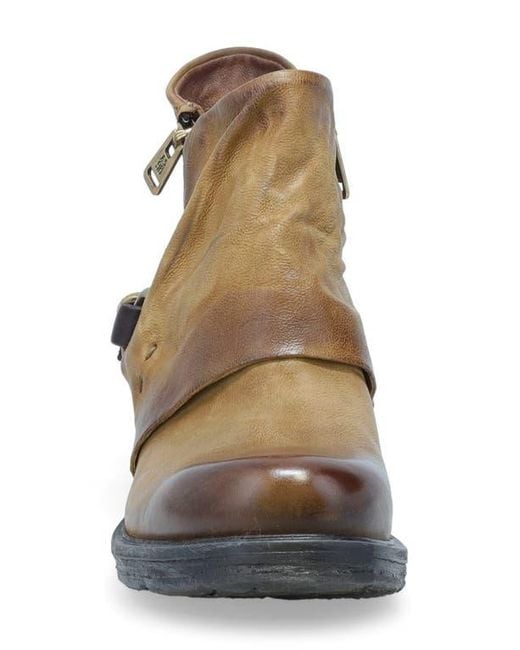 A.s.98 Brown Steve Studded Bootie