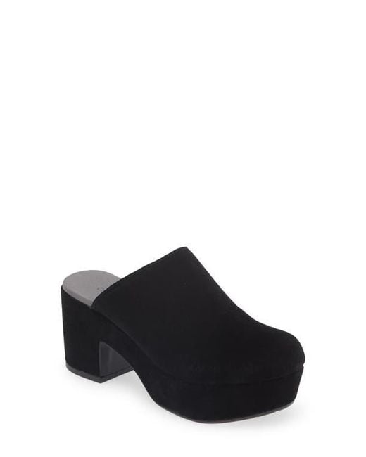 Chocolat Blu Black Ginette Platform Clog