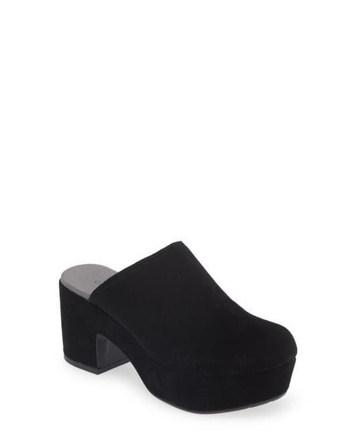 Chocolat Blu Black Ginette Platform Clog
