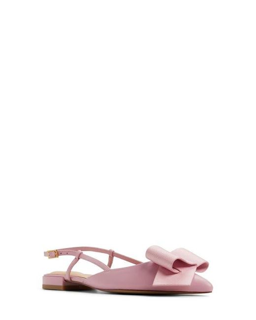 Ted Baker Pink Emma Bow Pointed Toe Slingback Flat