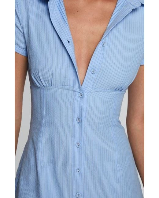 Princess Polly Motley Stripe Minidress in Blue | Lyst Princess Polly Motley Stripe Minidress in Blue | Lyst