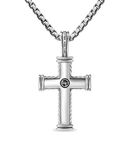 David Yurman Metallic Chevron Cross Pendant, 33.5Mm for men