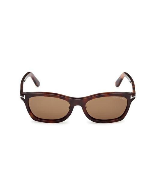 Tom Ford Brown 53Mm Rectangular Sunglasses for men