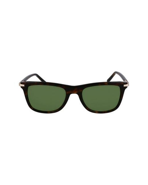 Ferragamo Green 54Mm Modified Rectangular Sunglasses for men