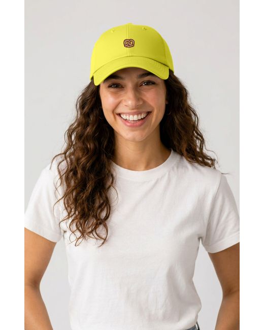 Alix White Pretzel Dad Cap