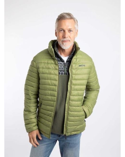 Weird Fish Green Crantock Showerproof Padded Jacket for men