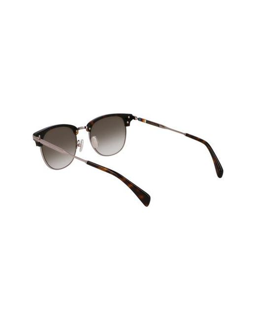 Paul Smith Brown Linden 52Mm Gradient Modified Rectangular Sunglasses for men