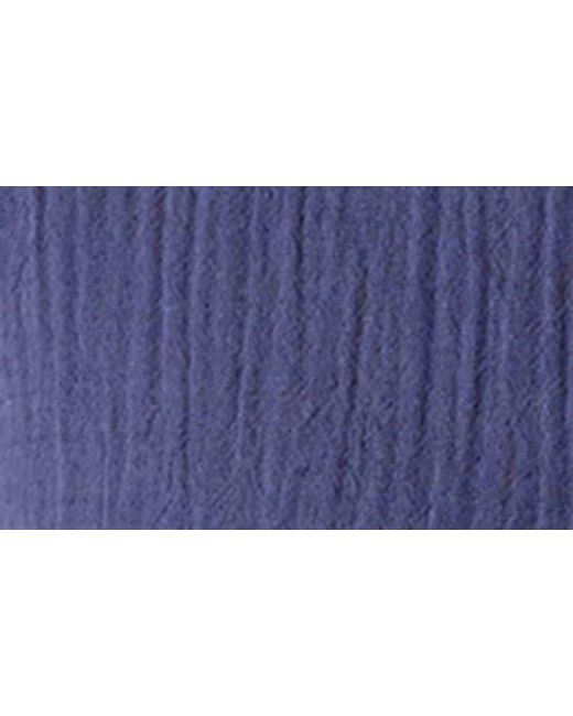 The Normal Brand Blue Kalo Cotton Gauze Short Sleeve Button-Up Shirt for men