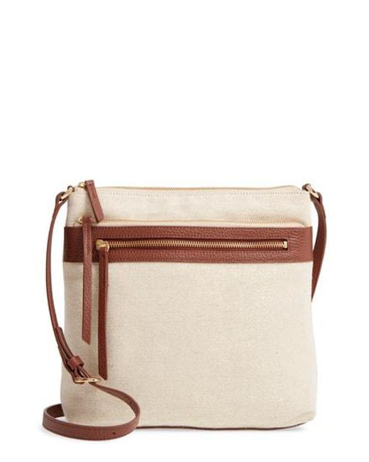Lyst Nordstrom Kaison Linen Leather Crossbody Bag Nordstrom Multicolor Kaison Linen Leather Crossbody Bag Lyst