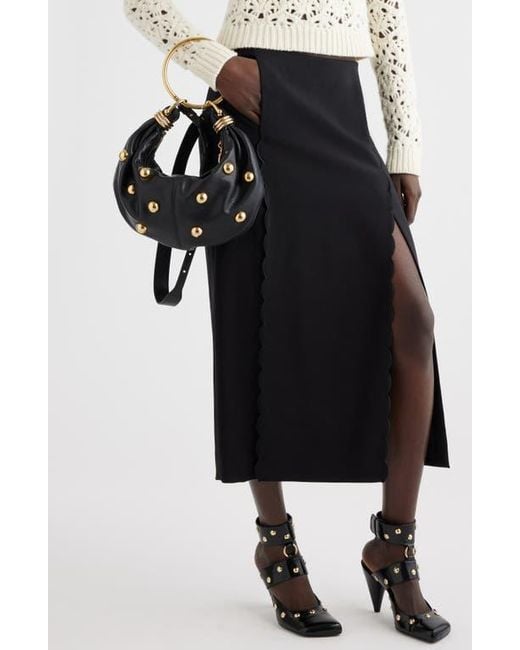 Chloé Small Bracelet Studded Hobo Bag in Blue | Lyst