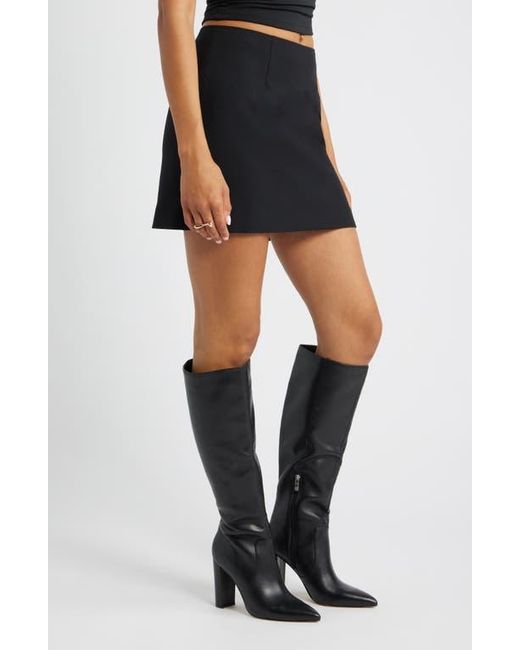 Open Edit Black The Icon A-Line Miniskirt