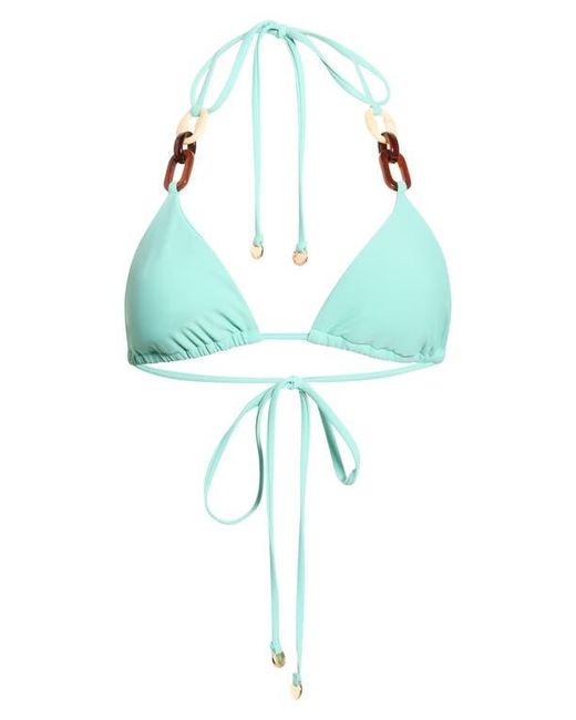 Ramy Brook Blue Nancy Triangle Bikini Top