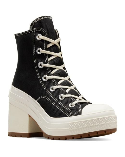 Converse Black Chuck 70 De Luxe Block Heel Sneaker