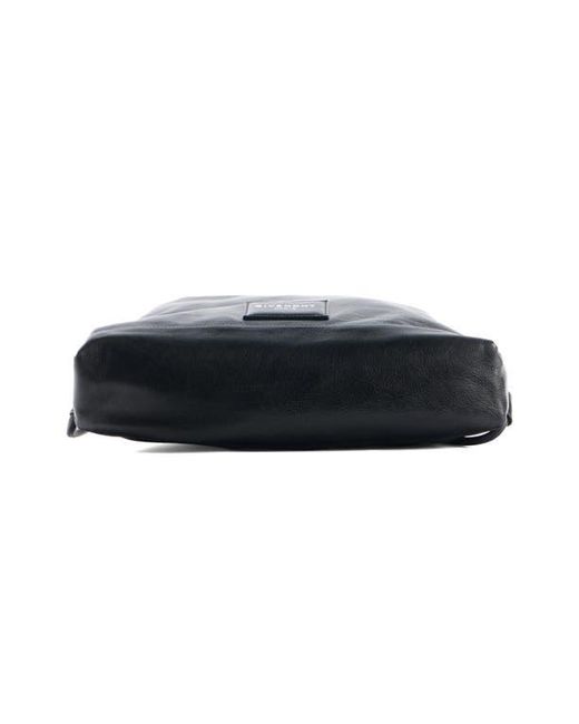 Givenchy Black Leather Drawstring Backpack for men