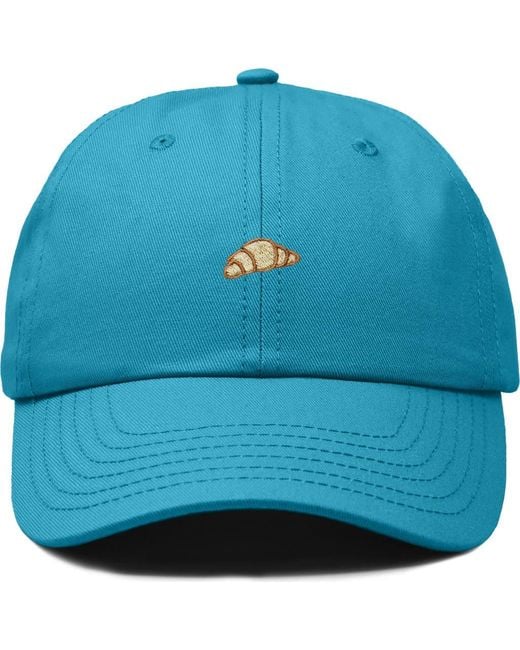 Alix Blue Croissant Dad Cap