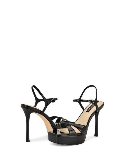 Nine West Black Tates Ankle Strap Platform Sandal