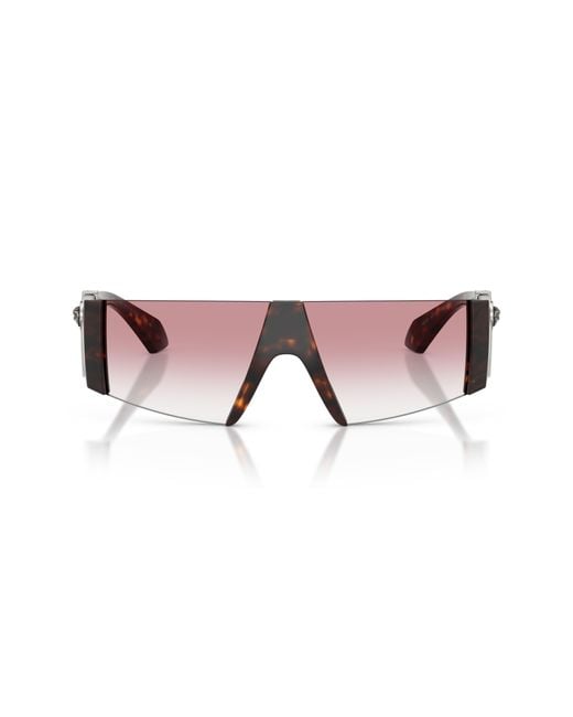 Versace Brown 136Mm Rectangular Sunglasses