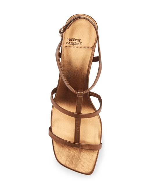 Jeffrey Campbell Brown Helios T-strap Sandal