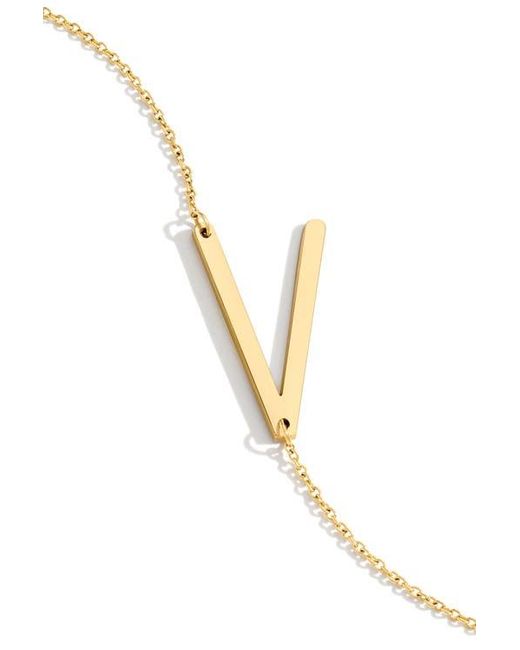 Mint & Lily Metallic Statement Initial Necklace