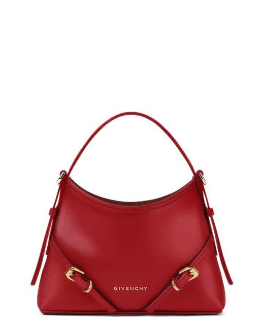 Givenchy Red Nano Voyou Leather Crossbody Bag