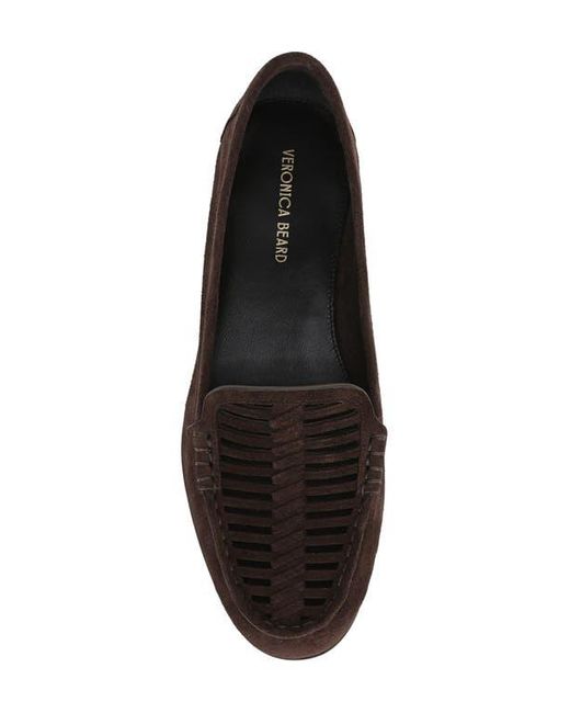 Veronica Beard Brown Cutout Loafer