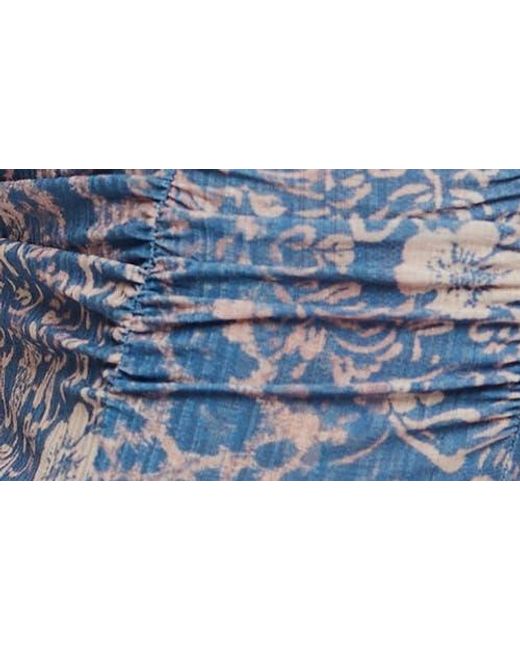 Free People Blue Concrete Jungle Maxi Slipdress