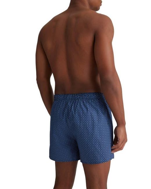 Tommy John Blue Assorted 3-Pack Woven Cotton Boxers for men