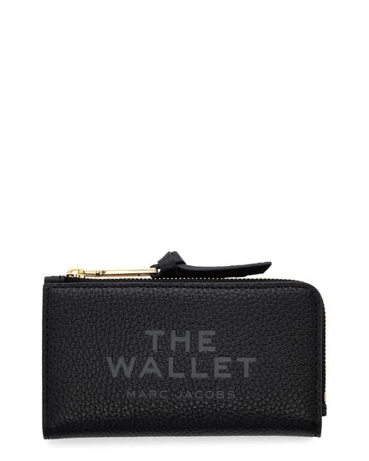 Marc Jacobs Black The Medium Flat Leather Wallet